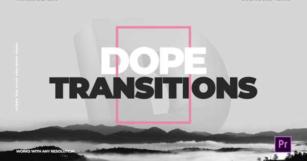 快节奏过渡转场视频大洋岛精选PR模板 Dope Transitions | For Premiere Pro