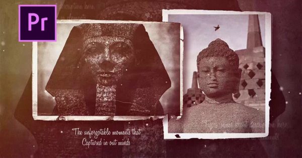 复古历史照片幻灯片视频大洋岛精选PR模板 Epic History