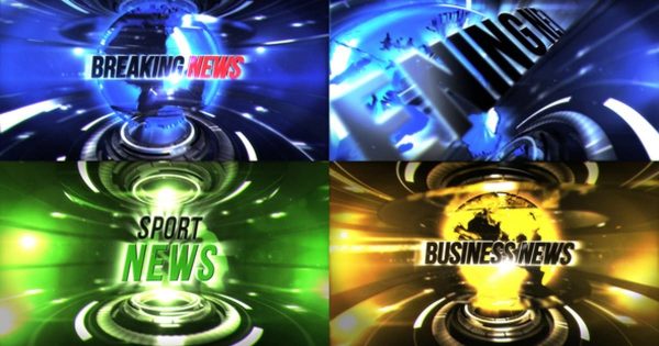 电视新闻广播节目包装视频大洋岛精选PR模板 TV Broadcast News Package