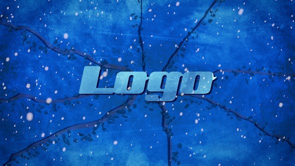 冰块光面效果Logo演示动画大洋岛精选PR模板素材 Winter Ice Logo