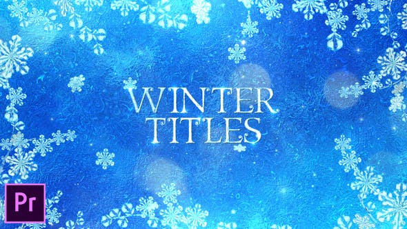 冬季主题视频字幕标题动画特效大洋岛精选PR模板 Winter Titles – Premiere Pro