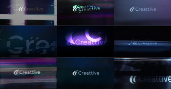 Logo视频特效大洋岛精选AE模板：毛刺&变形 Quick Logo Sting Pack 08: Glitch & Distortion