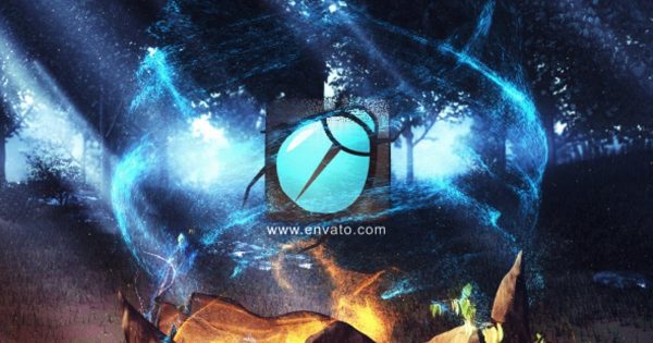 超现实魔法Logo特效演示大洋岛精选AE模板 Magical Nature Logo