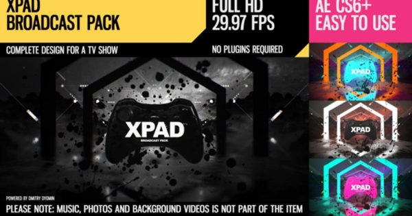 电子竞技TV直播片头特效大洋岛精选AE模板 XPaD (Broadcast Pack)缩略图 电子竞技TV直播片头特效大洋岛精选AE模板 XPaD (Broadcast Pack)