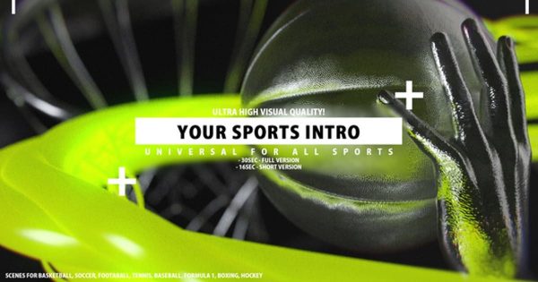 体育竞技节目开场视频特效大洋岛精选AE模板 Your Sports Intro