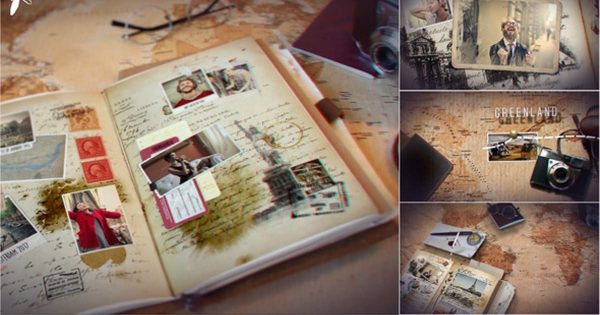 复古风格旅游节目片头特效大洋岛精选AE模板 Vintage Travel Journal