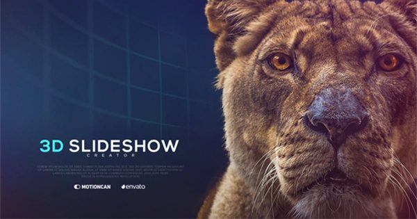 3D动态幻灯片演示大洋岛精选AE模板 3D Slideshow Creator