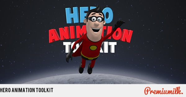 卡通超级英雄动画大洋岛精选AE模板 Hero Animation Toolkit