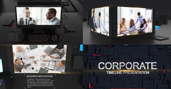 高大上逼格满满的企业宣传片大洋岛精选AE模板 Corporate Presentation