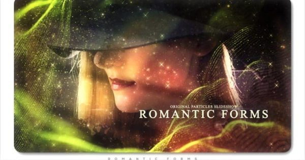 浪漫梦幻粒子特效大洋岛精选AE模板 Romantic Forms Particles Slideshow