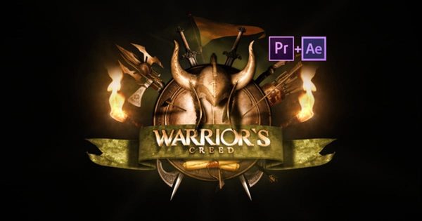史诗勇士Logo标志大洋岛精选AE模板 Epic Warrior Logo