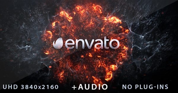 爆炸特效Logo动态演示大洋岛精选AE模板 Explosion Logo Reveal