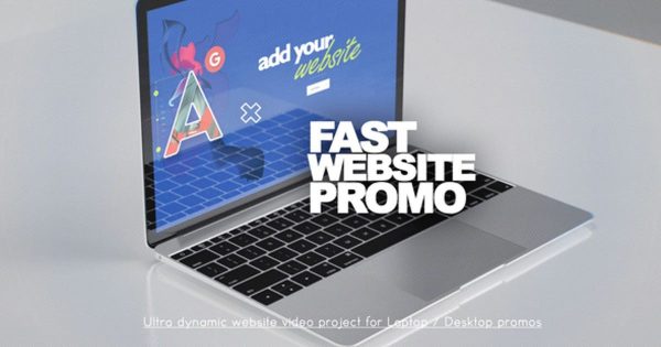 网站设计动态演示样机大洋岛精选AE模板 Fast Website Promo缩略图 网站设计动态演示样机大洋岛精选AE模板 Fast Website Promo