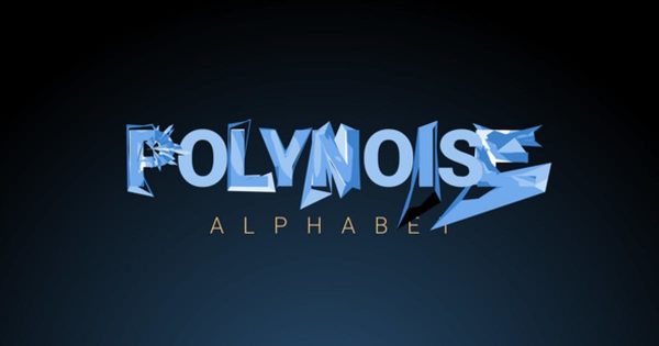多边形变形动画字体字幕大洋岛精选AE模板 PolyNoise Alphabet – Animated Typeface