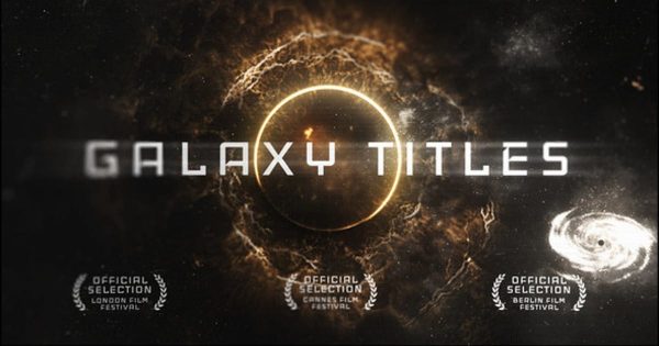 航空太空探险未来主义风格大洋岛精选AE模板 Epic Galaxy Titles