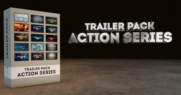 电影预告片字幕标题特效大洋岛精选AE模板包 Trailer Pack – Action Series