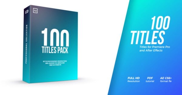 视频特效字幕标题制作大洋岛精选AE模板包 Titles Pack