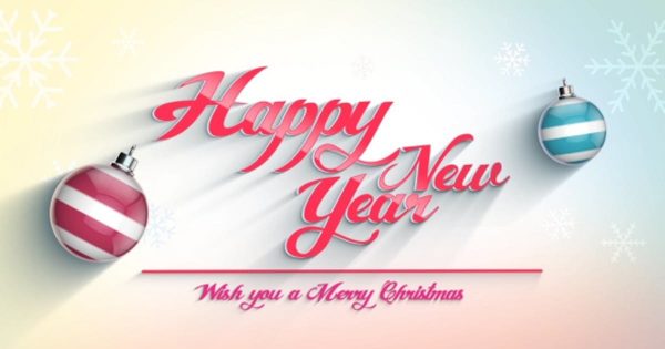 新年祝语视频大洋岛精选AE模板[4种样式] Happy New Year