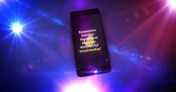简约版手机新年祝福视频大洋岛精选AE模板 Happy New Year Mobile