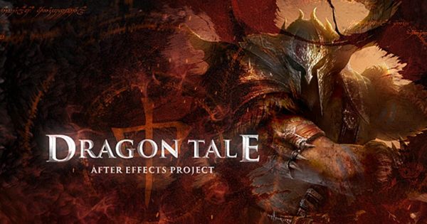 魔幻电影游戏预告片视频大洋岛精选AE模板 Dragon Tale Intro