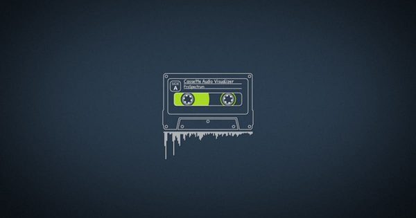 卡带音频音乐播放音频可视化动态特效大洋岛精选AE模板 Cassette Audio Visualizer