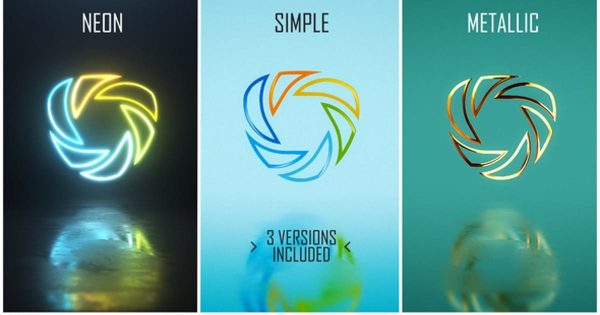 LED特效极简主义Logo演示大洋岛精选AE模板 Minimal Logo Pack (3 versions)