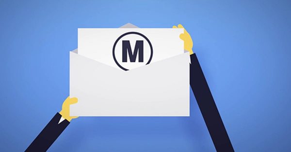 电子邮件动画特效Logo演示大洋岛精选AE模板 Logo Reveal by Mail