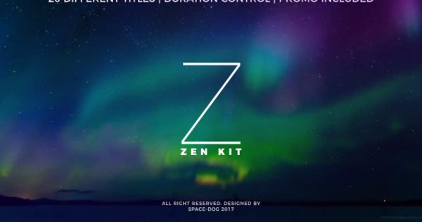 时尚炫彩动画视频标题大洋岛精选AE模板 Zen Kit (Titles Pack)