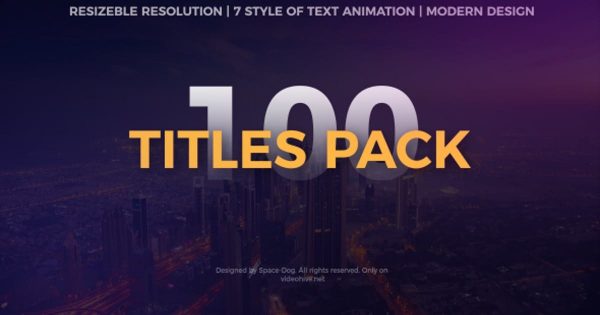 100个简约优雅视频标题动画AE视频模板 100 Titles Pack缩略图 100个简约优雅视频标题动画AE视频模板 100 Titles Pack