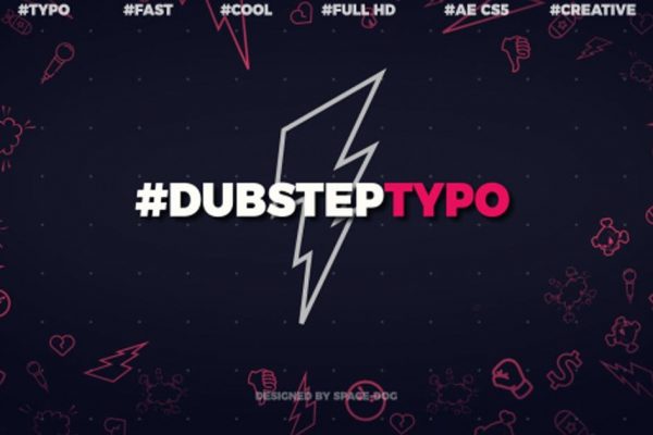 伦敦电子乐Dubstep风格开场视频大洋岛精选AE模板 Dubstep Typography (opener)