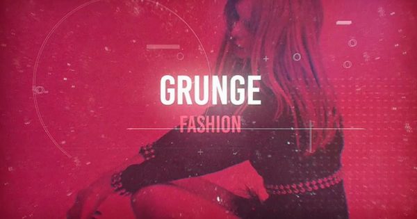 时尚印象开场动画特效大洋岛精选AE模板 Grunge Fashion