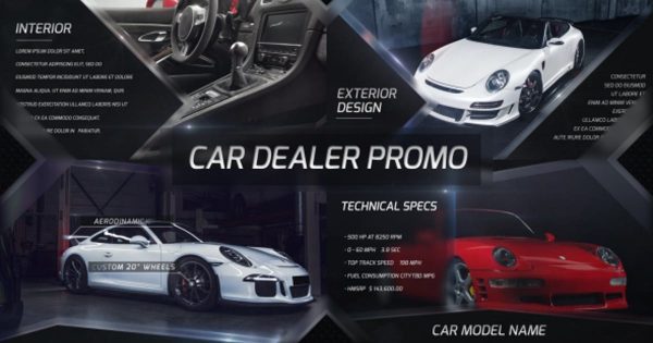 汽车商业广告宣传视频大洋岛精选AE模板 New Car Promo