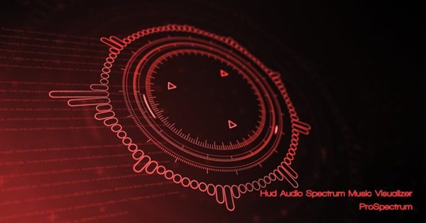 音频频谱可视化动画大洋岛精选AE模板 Hud Audio Spectrum Music Visualizer