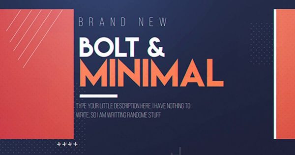 产品演示介绍开场视频幻灯片大洋岛精选AE模板 Bolt & Minimal缩略图 产品演示介绍开场视频幻灯片大洋岛精选AE模板 Bolt & Minimal