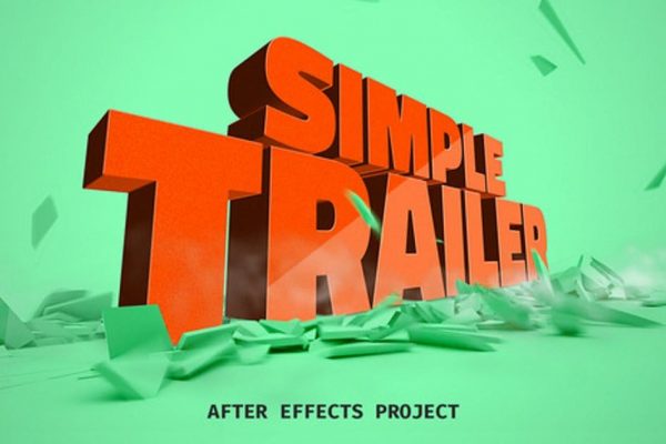 简约电影短片预告片3D立体字幕特效大洋岛精选AE模板 Simple Trailer缩略图 简约电影短片预告片3D立体字幕特效大洋岛精选AE模板 Simple Trailer