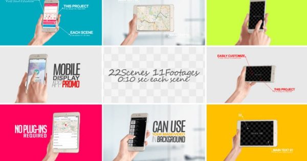 手机APP应用程序演示视频大洋岛精选AE模板 Mobile Display For App Promo缩略图 手机APP应用程序演示视频大洋岛精选AE模板 Mobile Display For App Promo