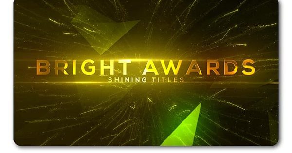 年会表彰大会视频制作奢华风格字幕动画大洋岛精选AE模板 Bright and Shine Awards Titles