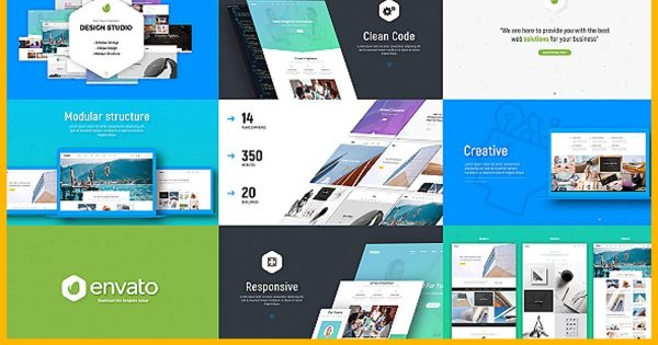 设计工作室/网站设计/软件演示大洋岛精选AE模板 Design Studio / Website / Software Presentation