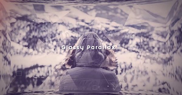 玻璃镜面视差特效幻灯片开场大洋岛精选AE模板 Glassy Parallax