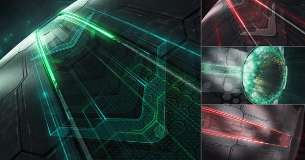 高科技机械动画特效Logo演示大洋岛精选AE模板 Mechanical Logo Reveal