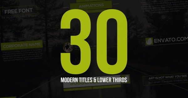 30款现代字幕&字幕条动画特效大洋岛精选AE模板 30 Modern Titles & Lower Thirds缩略图 30款现代字幕&字幕条动画特效大洋岛精选AE模板 30 Modern Titles & Lower Thirds