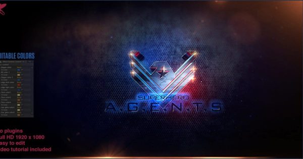 3D超级英雄特工盾牌logo演示大洋岛精选AE模板 Superhero Agents Logo缩略图 3D超级英雄特工盾牌logo演示大洋岛精选AE模板 Superhero Agents Logo