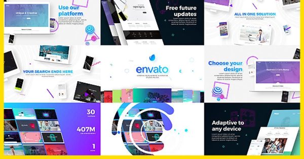 创意网页设计开发服务推广大洋岛精选AE模板下载 Website / Design & Development Agency Presentation缩略图 创意网页设计开发服务推广大洋岛精选AE模板下载 Website / Design & Development Agency Presentation