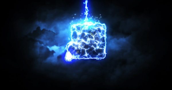 逼真炫酷雷击特效logo演示大洋岛精选AE模板 Lightning Strike Reveal