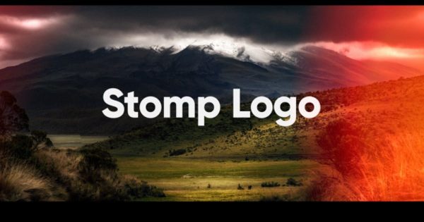 照片风暴特效Logo演示大洋岛精选AE模板 Stomp Logo