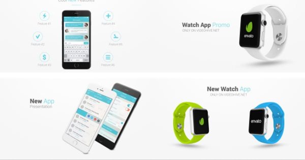 iPhone/Apple Watch演示视频样机大洋岛精选AE模板 Iphone 6 and Apple Watch Presentation Kit