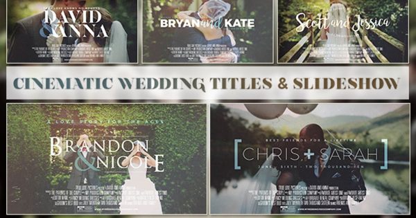 婚礼记录视频大洋岛精选AE模板素材 Cinematic Wedding Titles