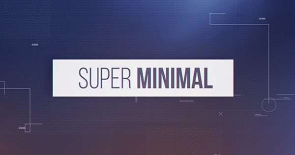 超级极简主义视差幻灯片视频大洋岛精选AE模板 Super Minimal