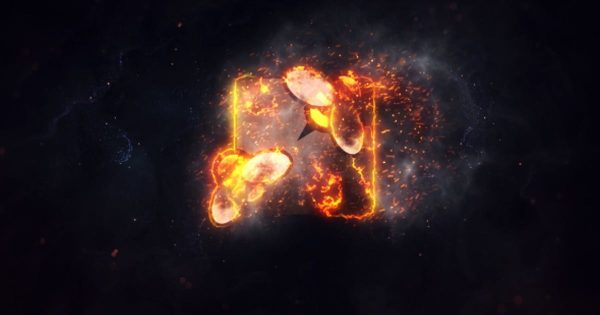 史诗火焰燃烧logo演示大洋岛精选AE模板 Burning Fire Logo