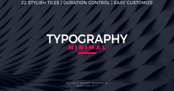 极简主义视频字幕动画大洋岛精选AE模板 Minimal Typography